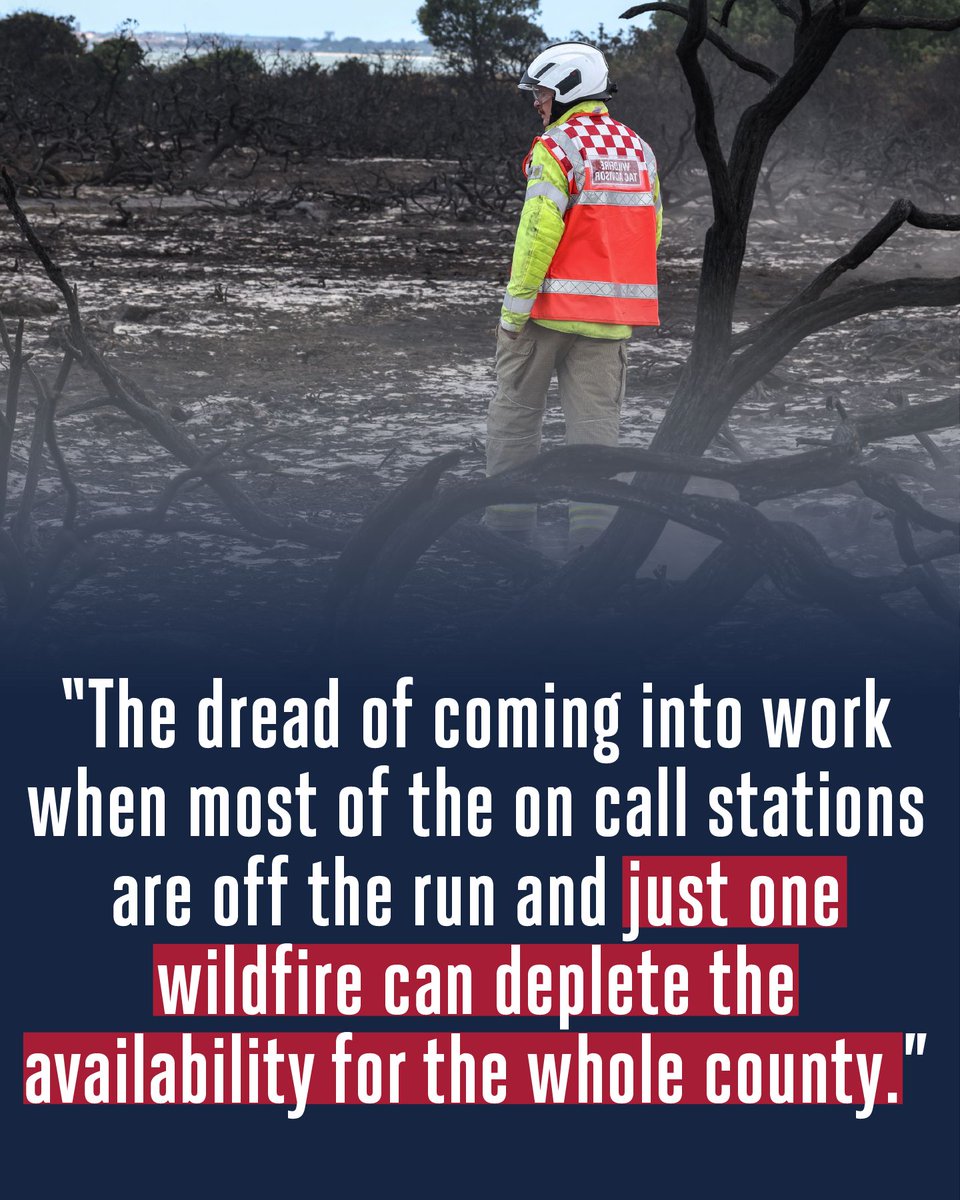 fbunational's tweet photo. A survey of thousands of FBU members has laid bare the scale of the UK's wildfire resilience crisis.

Almost 50% said welfare facilities at wildfire incidents were inadequate.

69% said they feel significantly under-equipped to tackle wildfires. https://t.co/X1ulBRcouI