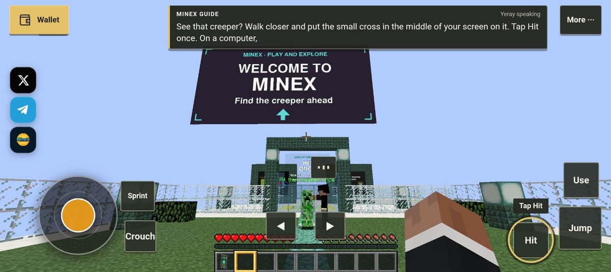 MineXsol's tweet photo. First 50 players to finish get a limited on-chain item.

Try MineX from your phone: Minecraft with an in-game wallet on @solana.

A 2–3-minute demo of what we're building for Minecraft players. Not the main server.

Play 👇
https://t.co/YG6TiIb8Un https://t.co/hfOqo3Q8Yh