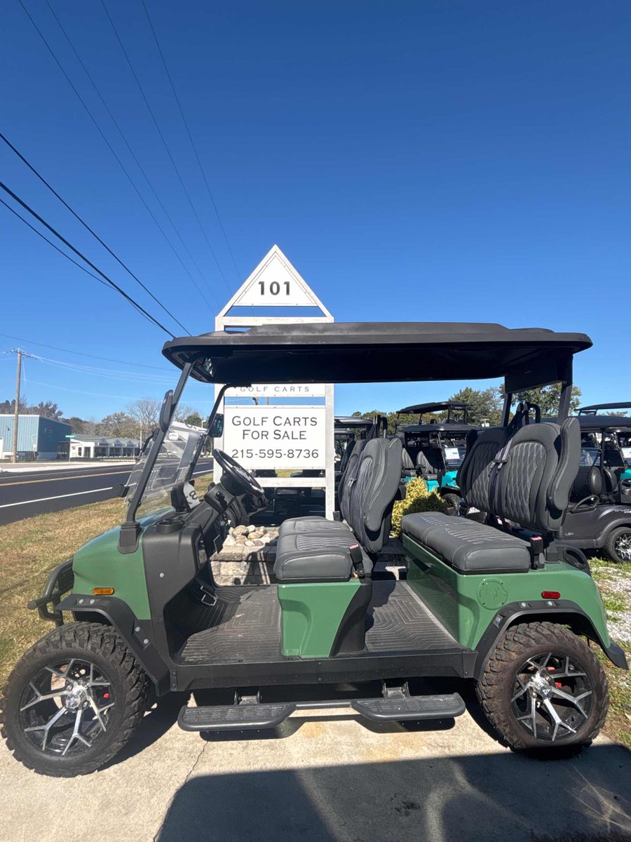 TigonGolfCarts's tweet photo. Denago Rover XL Verdant (Green) Lifted All Terrain 4 Seater LSV Denago Rover XL $9,200. Call: 609-840-0404 https://t.co/wfwx6QNDWi  #denago #denagogolfcart #Green #Verdant #Golfcart #golfcarts #GolfCartLIfe #Denagoroverxl #roverxl #xl #xlgolfcart #golfcartinventory https://t.co/yr0dXMdlpy