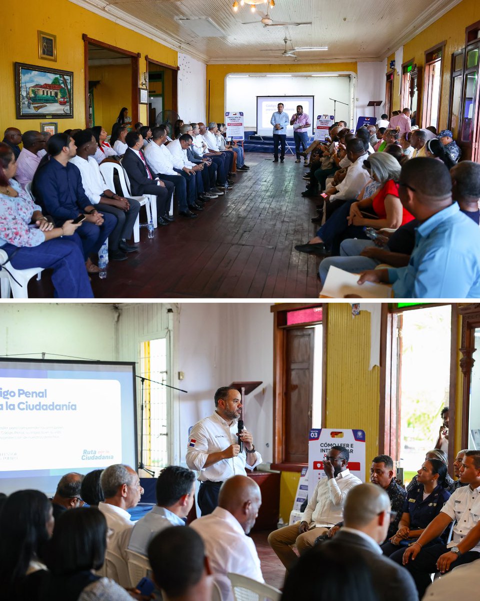 DefensorRD's tweet photo. 🇩🇴 ¡La Ruta por la Ciudadanía llegó a La Romana!

Desde el Defensor del Pueblo realizamos la charla-taller «El nuevo Código Penal: conocer nuestros derechos para protegerlos», junto al Ministerio Público, jueces, el Colegio de Abogados, la Defensoría Pública y organizaciones sociales y comunitarias.

Un espacio de orientación y aprendizaje para fortalecer el conocimiento de nuestros derechos y promover una ciudadanía más informada y consciente. 💙

#DefensorDelPueblo #RutaPorLaCiudadanía #LaRomana #DerechosHumanos