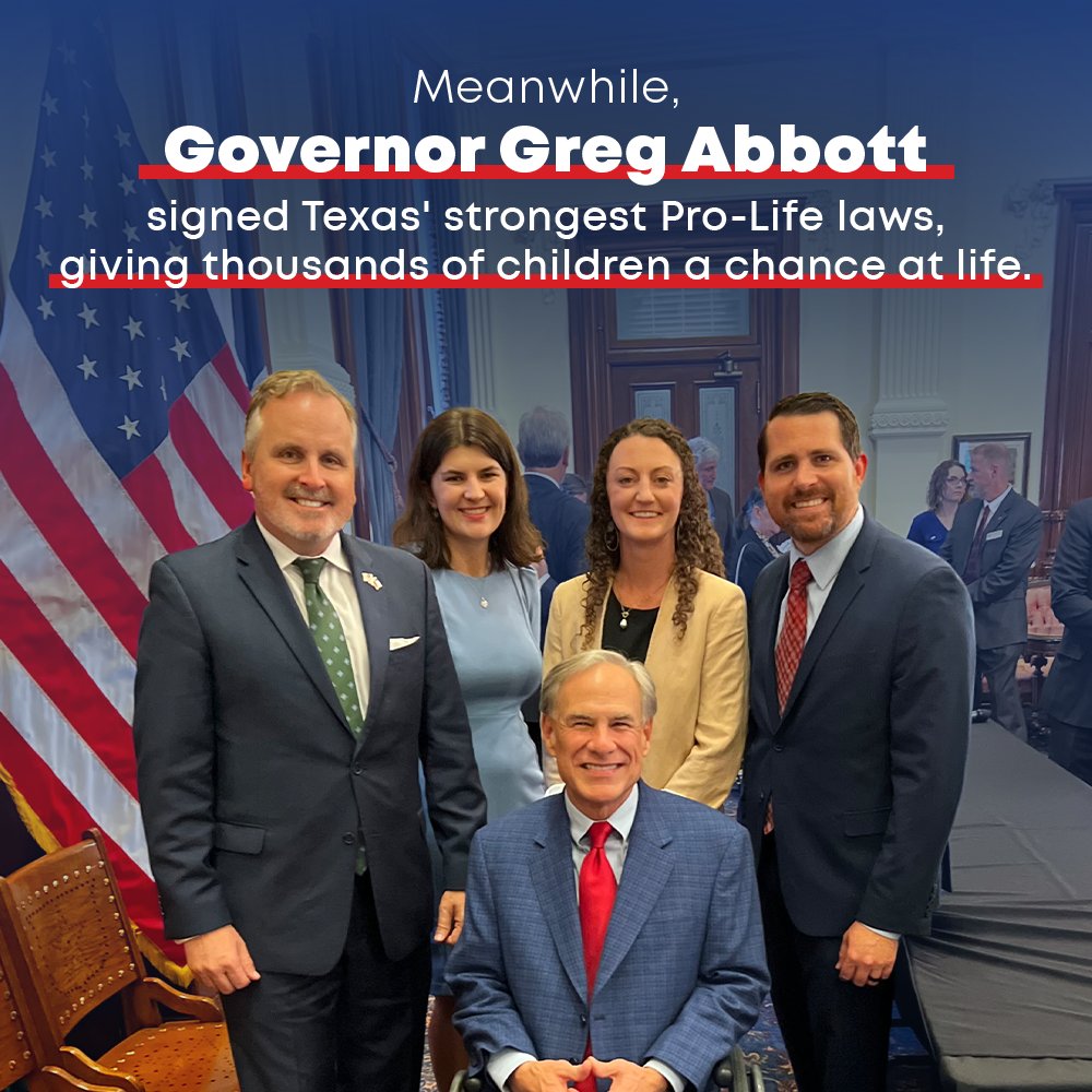 TXRightToLife's tweet photo. Gina Hinojosa has an awful record on abortion. 

Meanwhile, Governor @GregAbbott_TX signed Texas' strongest Pro-Life laws saving thousands of babies.   

Vote Pro-Life this November!   

Early voting runs now through Friday, October 30, and Election Day is November 3.  

Get the Pro-Life Voter Guide at https://t.co/DnWqiVen7K!