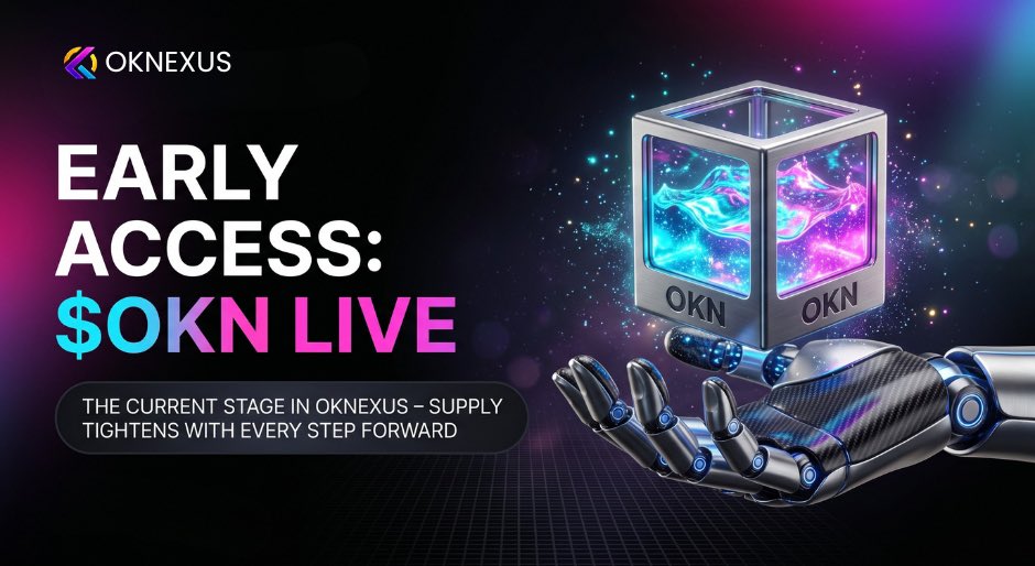 OKNexusExchange's tweet photo. ⏳ EARLY ACCESS: $OKN IS LIVE. 

We are currently in a phase where supply tightens with every step forward. Don't wait on the sidelines—secure your position in the OKNexus ecosystem today. 

Get started: https://t.co/i53rM54aON
#OKNexus #OKN #EarlyAccess #Altcoin #CryptoTrading https://t.co/rgByGG5aET