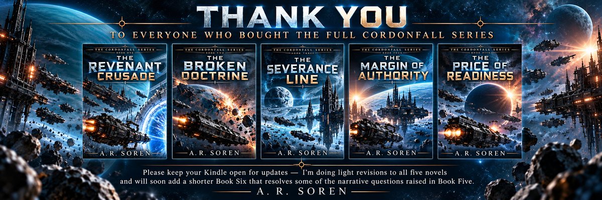 ARSoren_Real's tweet photo. https://t.co/aFI4dgF3no
#IndieAuthor #ScienceFiction #SpeculativeFiction https://t.co/DiEciEF7yc
