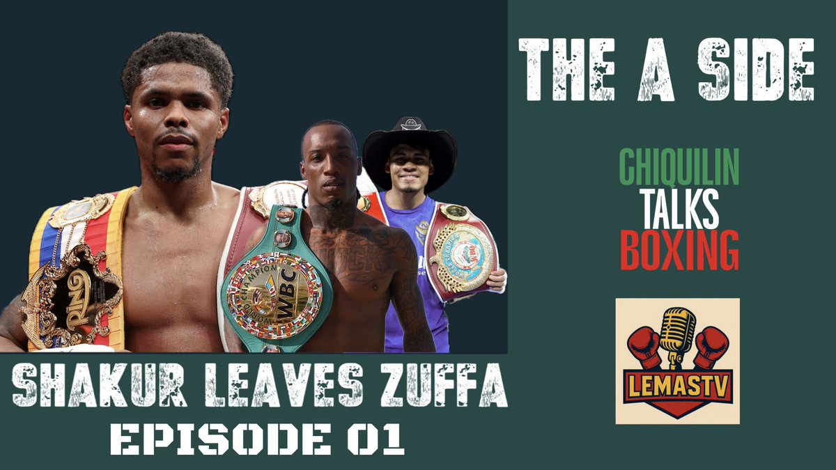 JJJBoxing's tweet photo. Check out our first episode of “The A-Side”‼️

We discuss Shakur leaving Zuffa, a Preview of Navarrete-Foster, and discuss whether Canelo fighting in Saudi is a good thing.

#Boxing 

 https://t.co/hpsqR9p8ET https://t.co/nicEPkqEXT