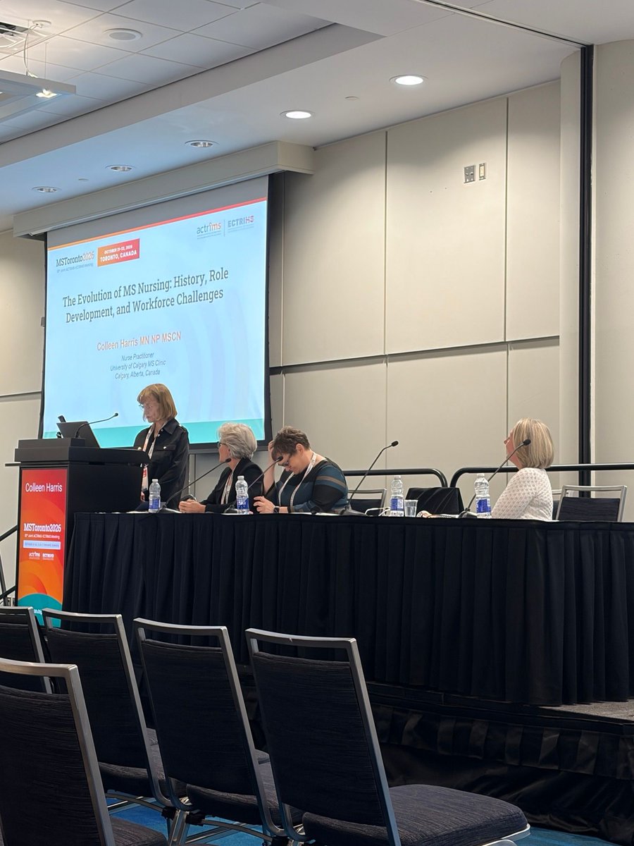 eumsplatform's tweet photo. We are present at the Nurses’ Session 1 on the future of MS nursing at #MSToronto2026! #EMSP #MSNursing https://t.co/1GWyNayBem