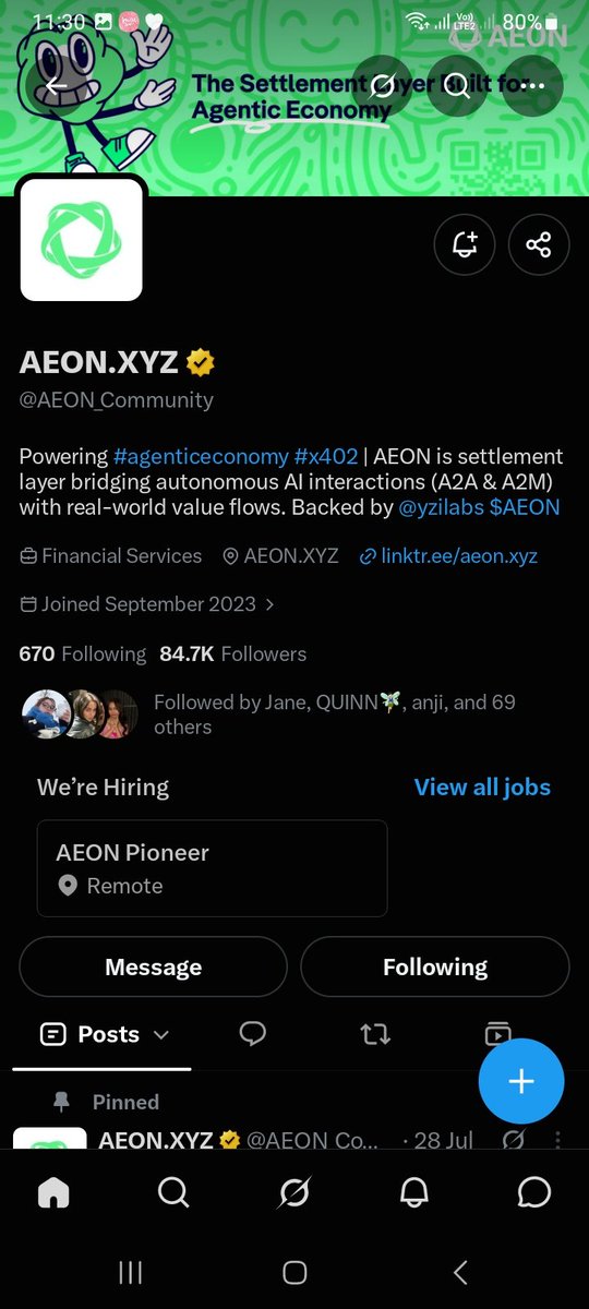 neraeen's tweet photo. @CryptoWithCGA @AEON_Community https://t.co/UCdt9tz2Zs