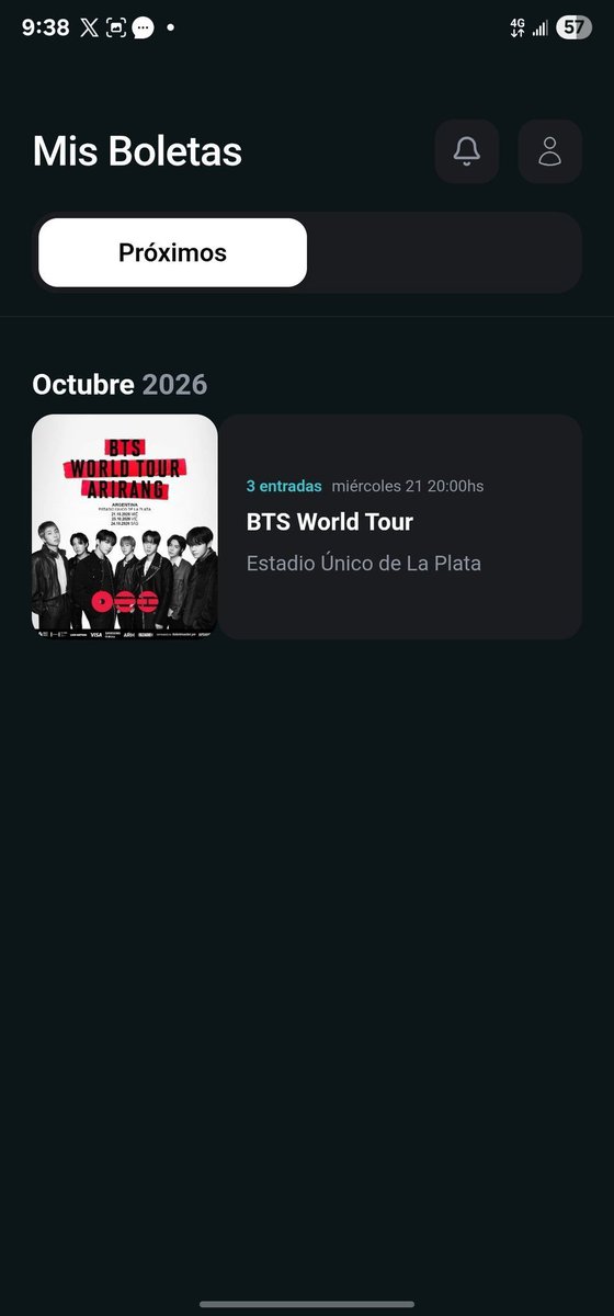 TNdereba70725's tweet photo. 💜 VENDO ENTRADAS | BTS ARGENTINA 🇦🇷

¡Hola, ARMY! Tengo 3 entradas para BTS WORLD TOUR ‘ARIRANG’.

📅 21 de octubre de 2026
📍 Estadio Único de La Plata
🕗 20:00 hs

🎟️ Se venden juntas o individualmente.

Si te interesa, ¡mandame un mensajito! 💜 https://t.co/eLZMB8ukA7