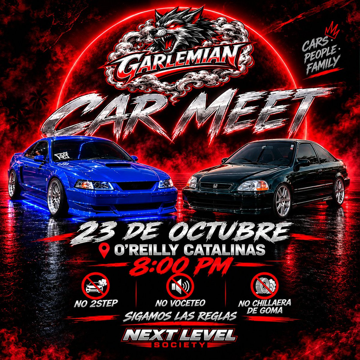 P_R_Racing's tweet photo. 🏁 Garlemian Car Meet: viernes 23 de octubre, 8:00 PM, en O'Reilly Catalinas, Caguas. Vía @Garlemian
#PuertoRicoRacing #CarMeetPR #Caguas https://t.co/8FBfwuDgRN
