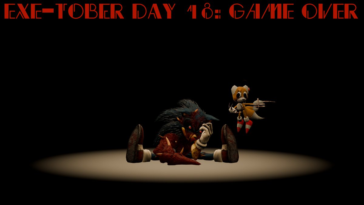 EGK2021_TW's tweet photo. #Exetober Day 18 and 19: Game Over And Super Sonic
Credit: @TottuDento23_I, @TBSF_YT, @LC_327, @LukaszBorges, @joopedr69824904, @DarksArtworks 
#sonicexe #execommunity #pillarchase #Takeabreather #BrianGriffinPlush #Kolossos #Tripwire #theycalledmesonic #crimsonx #xenophanes #PCX https://t.co/nww3Q3rte0