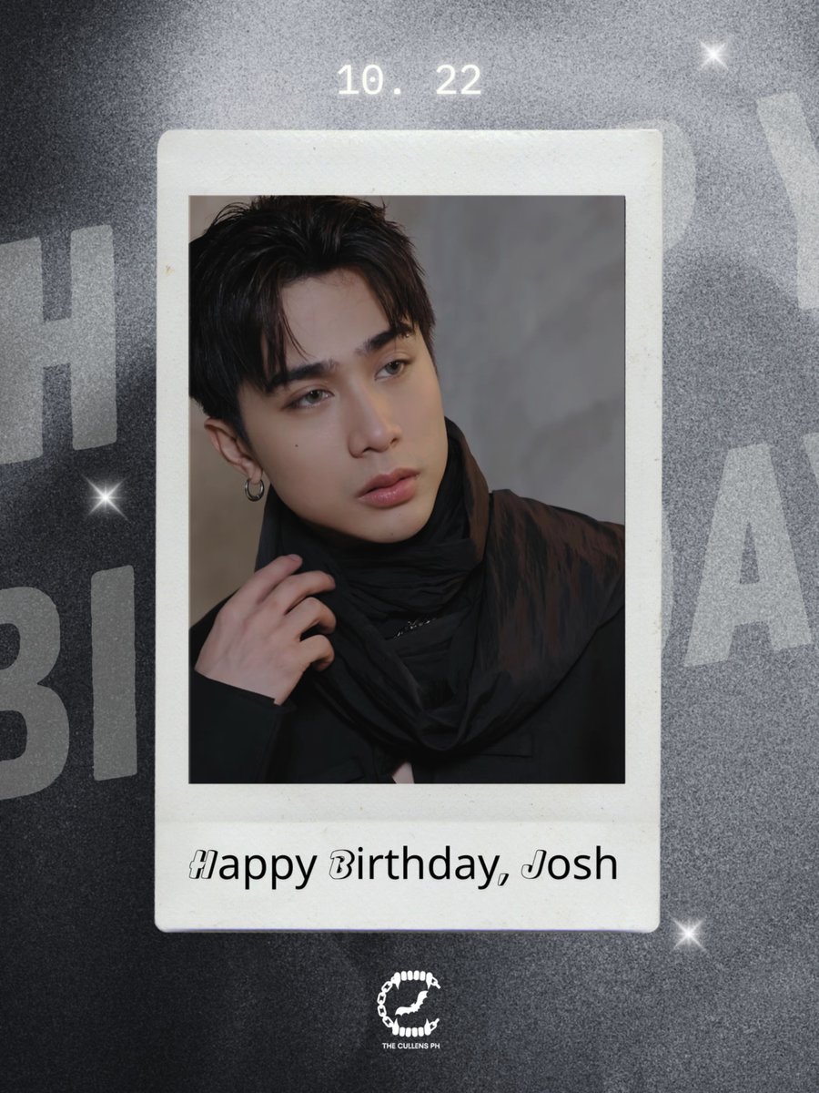 TheCullensPH's tweet photo. Happy Birthday to our favorite vampire, @JoshCullen_s 

Thank you for giving us a place to belong. If immortality were real, we'd spend every lifetime cheering you on. Wishing you a year filled with happiness &amp; dreams coming true ✨

NO AGE LIKE JC
#KaarawanNiSB19Josh
#JOSHCULLEN https://t.co/FGfVuVRd3F