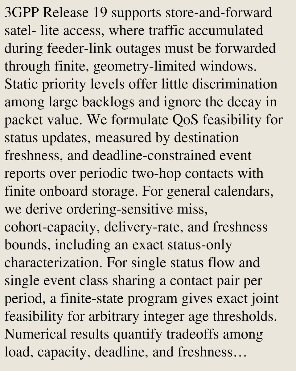USB's tweet photo. Joint Freshness and Deadline Feasibility in Store-and-Forward Satellite IoT Networks

Suleyman Çıtır
https://t.co/0d9FngE9I5 [𝚌𝚜.𝙽𝙸] https://t.co/yGHgFMz22S