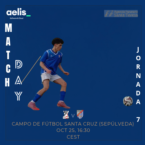 unamicp's tweet photo. ⚽PRÓXIMO PARTIDO⚽

📅 Domingo 25 octubre
🆚 @CDPSepulveda
🕟 16:30h
🏟 C.M. Santa Cruz
📌 Sepúlveda
🏆 Jornada 7 1ª División Provincial Aficionados

#Unami #SomosUnami #VamosUnami #AzulesDeCastilla #UnidosPorelAlma #UnidosporSiempre #TodoalAzul 💙 https://t.co/cFHcZMNtt8
