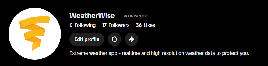 WxWiseApp's tweet photo. TikTok finally let us have our account back! Apparently, we weren’t in the forecast. 😂

We’re back with regular WeatherWise content - quick tutorials, useful app features, and weather education that helps you understand what you’re seeing on the map.

New to WeatherWise or ready to learn a few more tricks? We’ve got you covered.

Follow WeatherWise on TikTok. We’ve got some catching up to do! ♥️