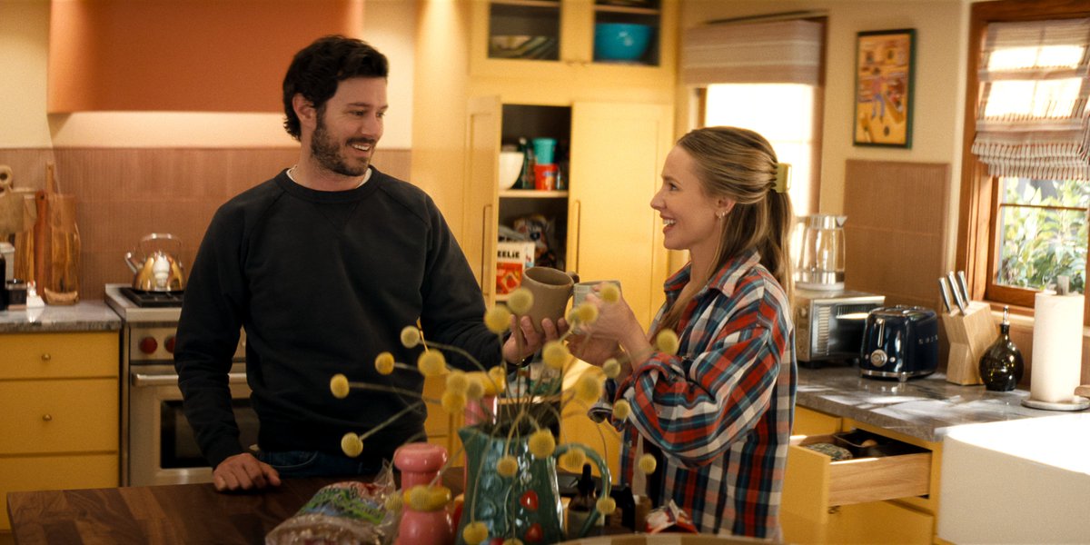 FairladyMag's tweet photo. Joanne and Noah are moving in together, but can their relationship survive conversion classes, family expectations and a certain nemesis? Kristen Bell and Adam Brody return for S3 of Nobody Wants This, streaming now on Netflix. https://t.co/QzS2W8fkHZ