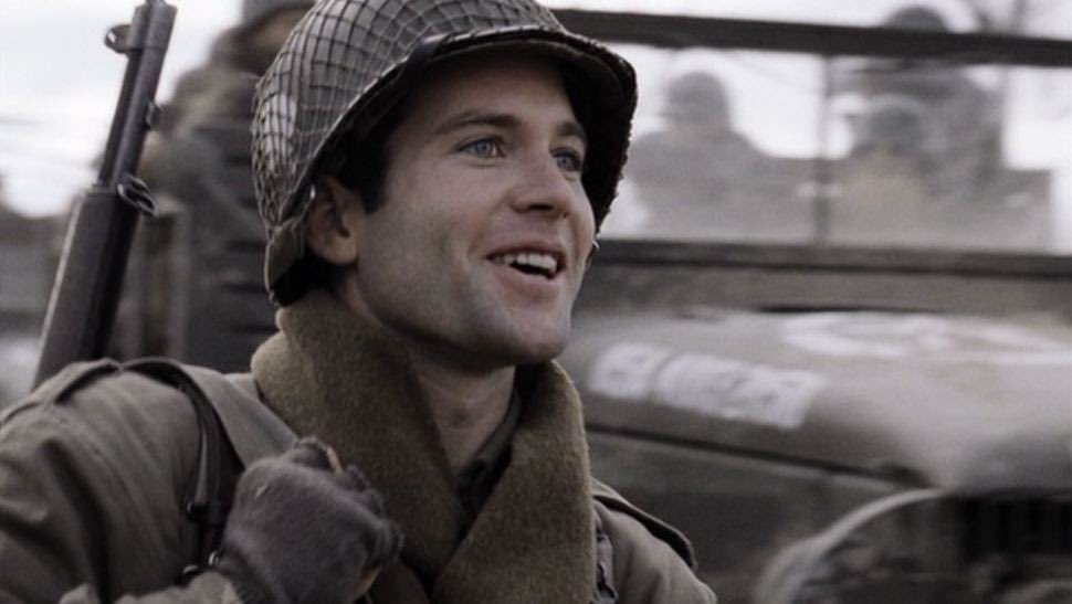 25YearsAgoLive's tweet photo. New HBO show Band of Brothers airs its eighth episode, “The Last Patrol,” about battles on the Rhine at the end of WWII. https://t.co/i9jR3uk0pR