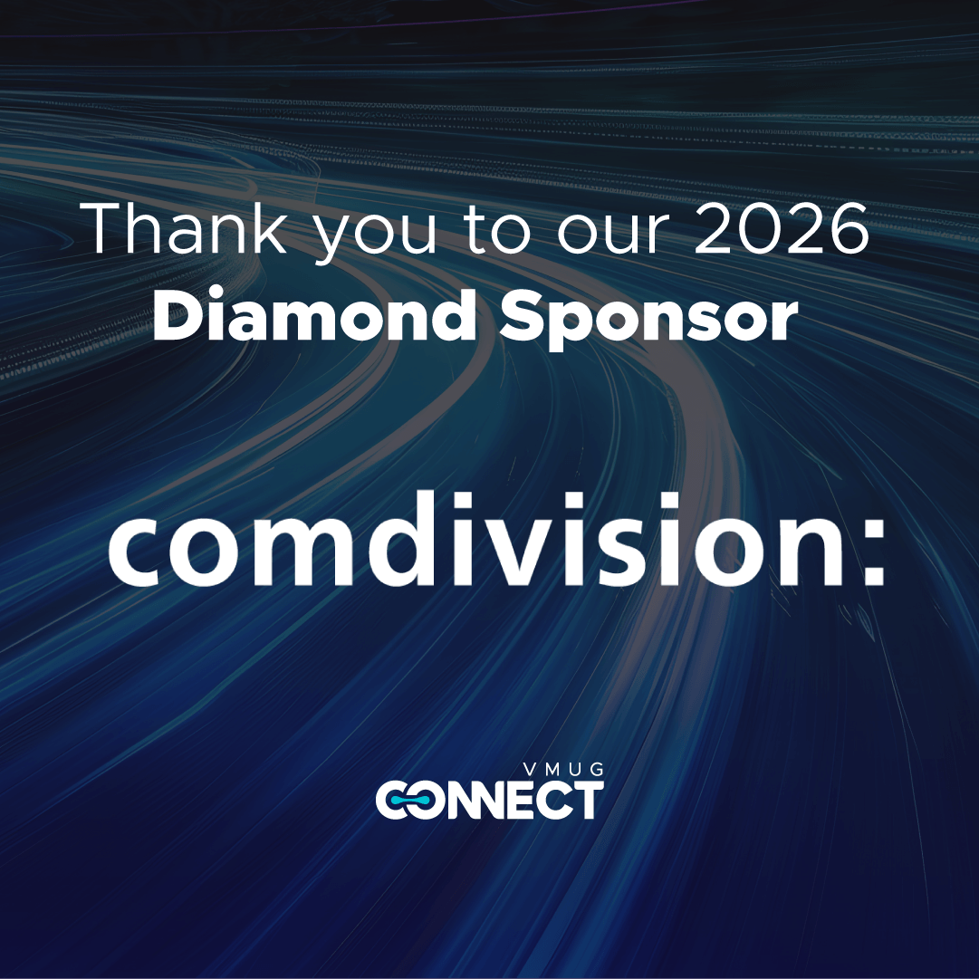 MyVMUG's tweet photo. Day 1 of VMUG Connect Orlando is in full swing, and we're highlighting our Diamond sponsor @comdivision .

Stop by their booth to see how they're helping teams tackle private cloud strategy and VMware architecture.

#VMUGConnect https://t.co/mHZSRDE0zE