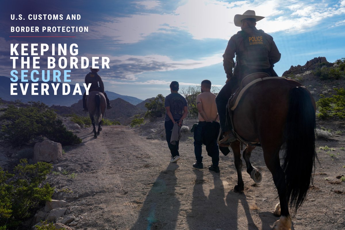 CBP's tweet photo. Our horse patrol agents take enforcement where vehicles can't go. https://t.co/6MkRfQVX4J
