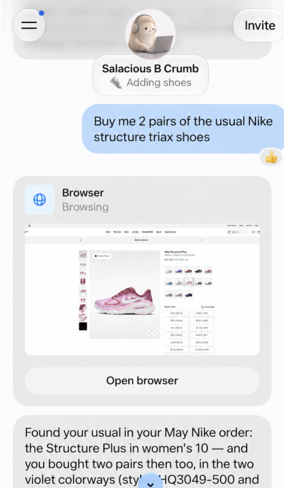 astrange's tweet photo. I used to buy on Amazon bc it was so much easier.   But now that Amazon (infamously) blocks agents like Muse -- it's not.  👉 Opportunity for smaller merchants: be extra discoverable to agents +allow agents to complete the end to end purchase. https://t.co/sUdcUDAnk1