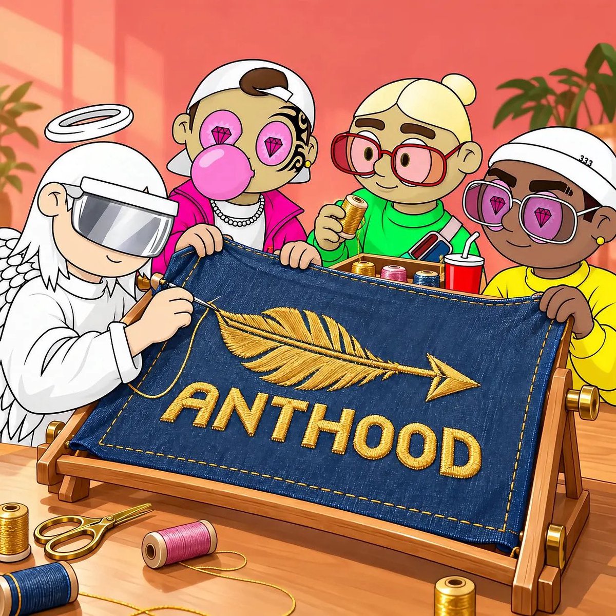 KristenKKCook's tweet photo. Every reply, every welcome, every bit of encouragement adds another stitch. 🪶

We’re bringing ANTHOOD together as we build toward the mint.

No ANT left behind. https://t.co/uTHGucw9sN