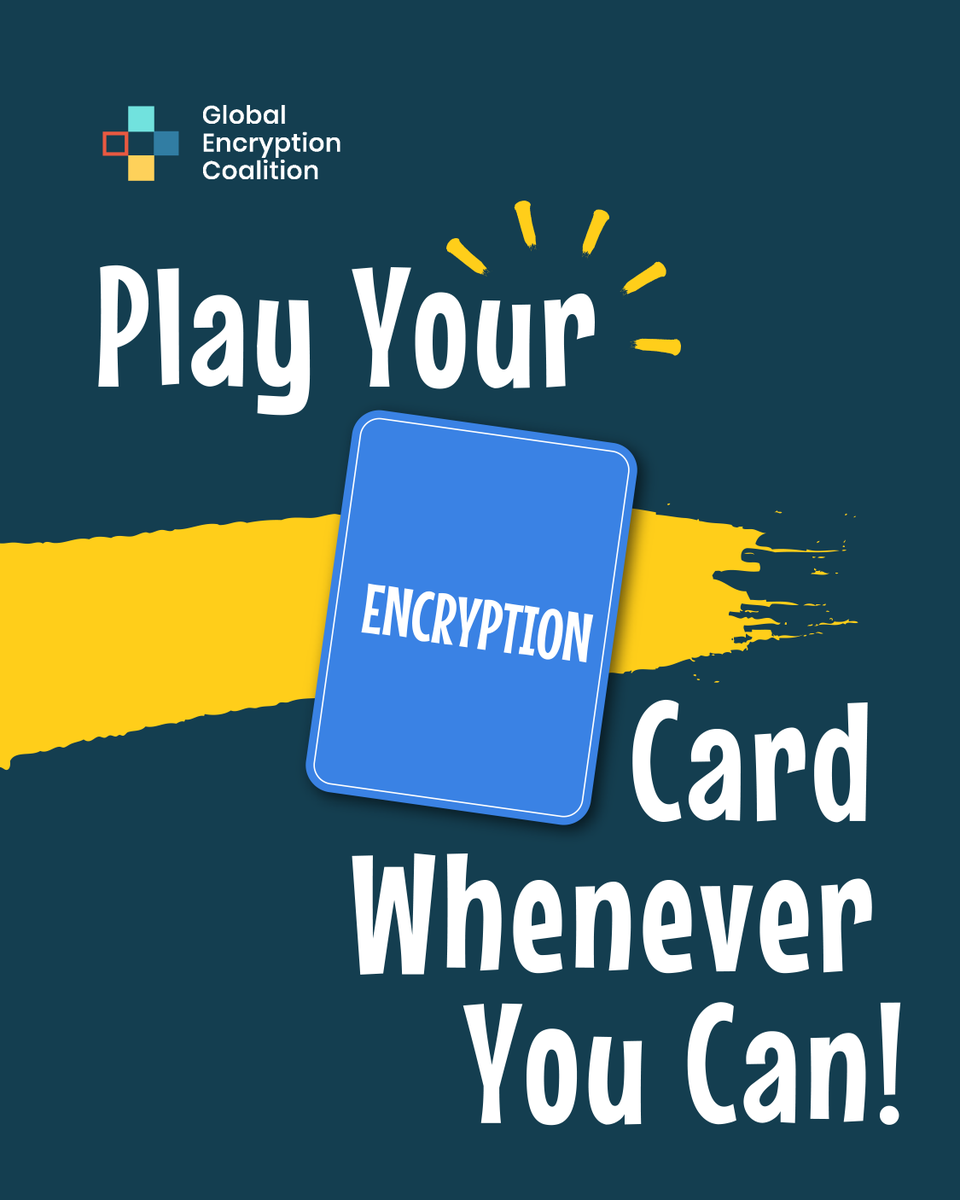globalencrypt's tweet photo. Why go through life on ‘hard mode’ when encryption is here to help?
If you think of your life as a board game, encryption is like a power-up or special card that makes the game easier. It keeps your personal information safe and private, and prevents your data from getting into the wrong hands.
Learn more about encryption and explore resources: https://t.co/n1j2ko2AMs
#LiveLifeProtected #GED2026 #GlobalEncryptionDay