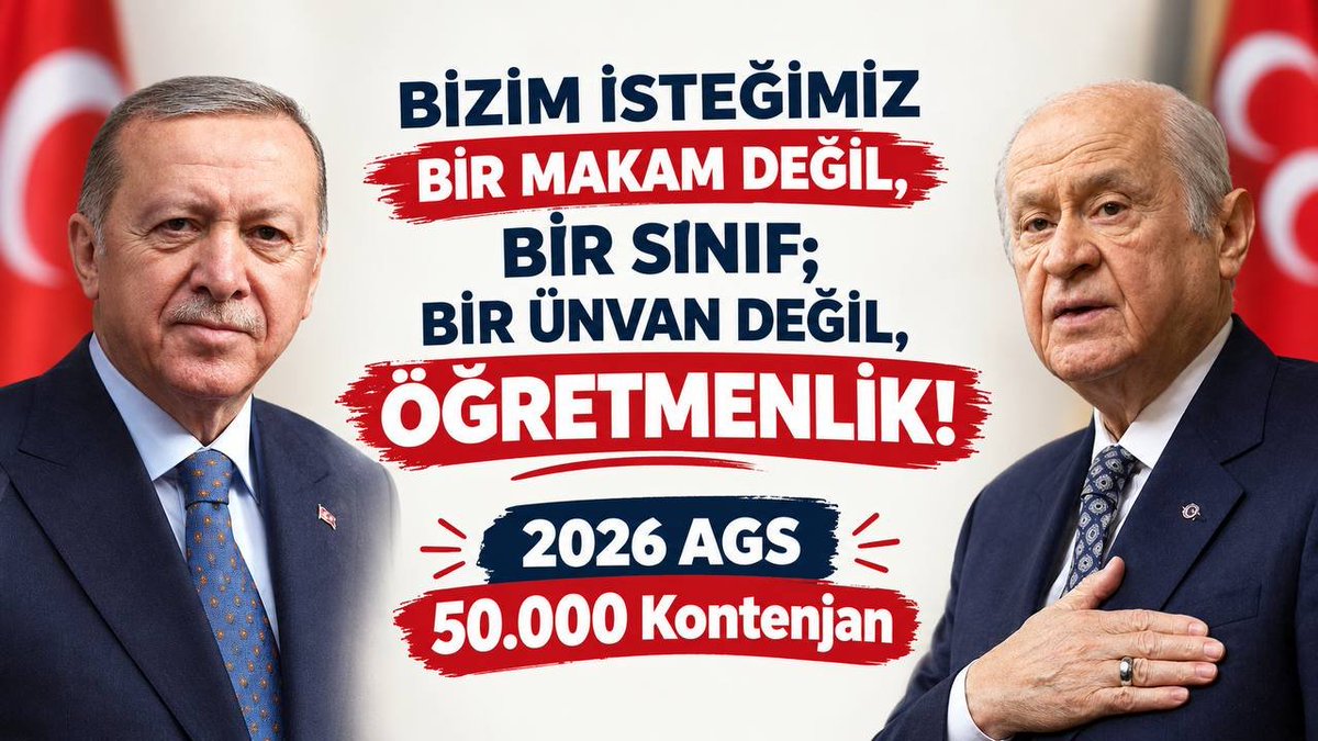 gulsum_comak42's tweet photo. @AGSkontenjan Mesleğine gönül vermiş binlerce eğitim neferi, vatan hizmeti için beklemektedir. Sayın Cumhurbaşkanımızdan 2026 AGS'ye adil bir branş dağılımıyla 50 bin kontenjan talep ediyoruz. #CumhurİttifakıAGS50Bin https://t.co/euxBcwr0JI