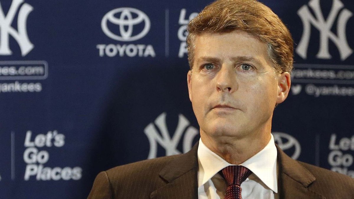 SleeperYankees's tweet photo. Yankees presser notes:

• Cashman agrees to new contract
• Hal backs Cashman and Boone
• Hal disappointed by inconsistent offense, cites players’ playoff struggles
• Says Yankees went “all-in”; no issue with Judge’s comments
• Goal remains World Series or bust

Biggest takeaway?
