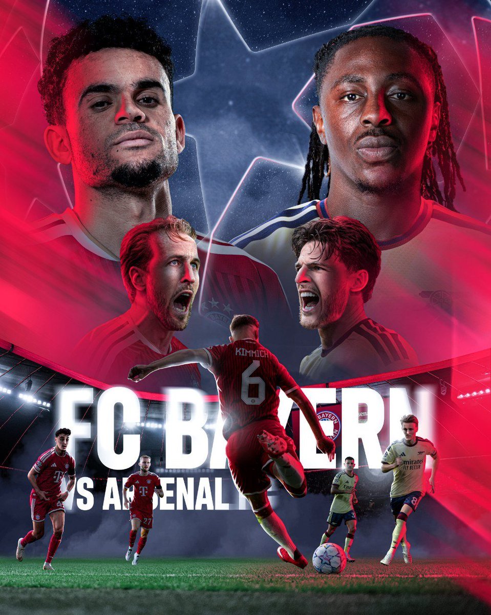 7mjvlwl's tweet photo. ترقبو بث مباشر 

🚨 يوم المباراة، يوم القمة 🚨

[⚽️] بايرن ميونخ 🆚 أرسنال [⚽️]

🔥🔥🔥🔥🔥🔥
⚽️⚽️⚽️⚽️⚽️⚽️
⚽️⚽️⚽️⚽️⚽️⚽️ https://t.co/cWQdswzxH1
