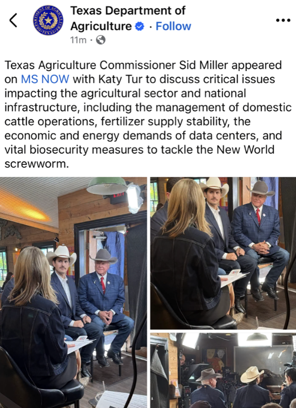 natesheetsforTX's tweet photo. A year and a half ago, Clayton Tucker and I entered this race from opposite sides of the political aisle, but with one thing in common: We both believed the current Ag Commissioner was corrupt and we needed to clean house at the TDA (see video for Clayton's own words). 

Fast forward to today, and Clayton is standing shoulder to shoulder with Sid Miller, the very politician we both set out to replace, and embracing his so-called "legacy."

Think about that.

After more than a decade of scandals, ethics violations, questionable judgment, and a culture of political favoritism at the Department of Agriculture, Clayton Tucker has decided to make common cause with the man responsible for leading it.

This is the same Sid Miller whose longtime political consultant pleaded guilty to commercial bribery involving the sale of state hemp licenses, and whom Miller subsequently hired as his chief of staff.

The same Sid Miller who faced ethics penalties over his use of public funds and campaign accounting. 

The same Sid Miller who hiked fees on farmers and ranchers, millions of dollars over what he claimed he needed money for.

The same Sid Miller who led the Texas school lunch program to 44TH IN THE NATION.

Texans deserve better than political alliances built around personal grudges and protecting the old guard.

Clayton can call this partnership whatever he wants. But Texans can see what's happening.

I didn't run against Sid Miller just to inherit his political machine. I ran to change the way the Department of Agriculture operates, restore integrity, and put Texas farmers, ranchers, and families first.

You don't change the status quo by joining it.

Texas voted for a new direction in March. I'm not backing down from delivering it. #txlege
