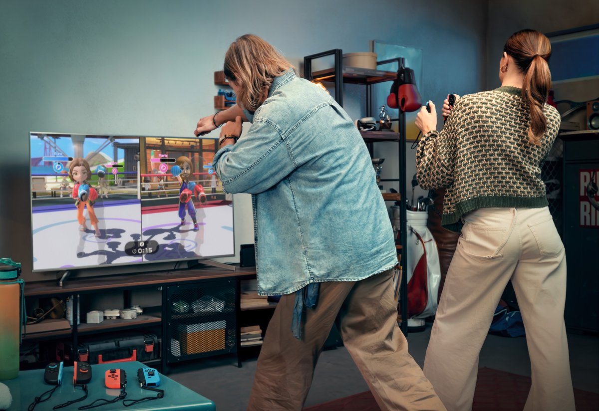 NintendoFIN's tweet photo. Lisää lajeja, lisää liikettä, lisää iloa koko porukalle!

#NintendoSwitchSportsResort on nyt saatavilla, vain #NintendoSwitch2:lle https://t.co/RC2tH2TtVZ