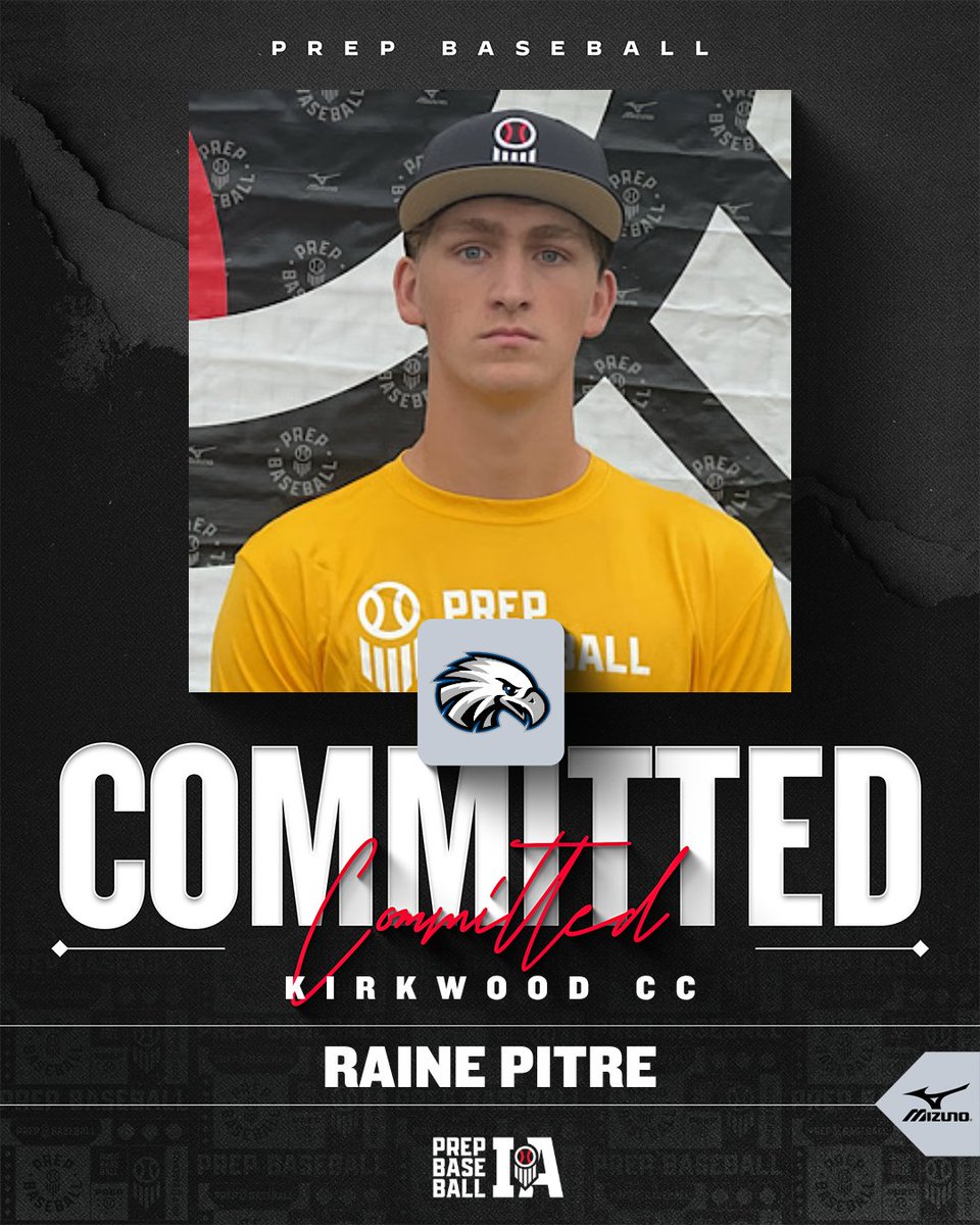 PrepBaseballIA's tweet photo. 🎓𝐂𝐨𝐦𝐦𝐢𝐭𝐦𝐞𝐧𝐭 𝐖𝐚𝐭𝐜𝐡🎓    

Raine Pitre (2027, RHP/OF, Iowa Falls Alden) commits to Kirkwood CC.

👤 https://t.co/z5b1PD24dp

@KCC_BSB X @RainePitre

ꜰᴜʟʟ 2027 ᴄᴏᴍᴍɪᴛᴍᴇɴᴛ ᴛʀᴀᴄᴋᴇʀ⤵️
https://t.co/p8YMuuhmUq https://t.co/DQmXwKvHNo