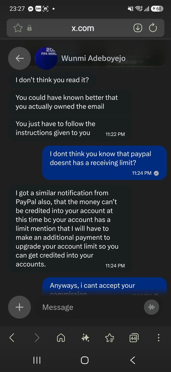 Awanderspirit's tweet photo. SCAMMER ALERT! 
To my fellow artists, watch out for these are scammers. 
@wunmibaund  @JameRan9 @aus_Marchwin2s 

#ScamAlert  #SCAM  #Artcommunity #scammer https://t.co/BN3r4JifQi