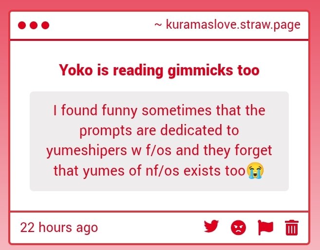 R0seFox's tweet photo. Ishould probably make some for familial yumeships too, if im correct that means non f/os...? Idk wat that means https://t.co/911UXnZzeL