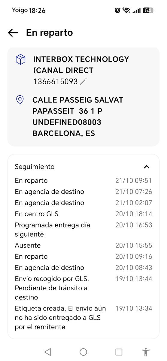 AlamedaEli42919's tweet photo. @consumidores

@GLS_clientes 

Como gestionamos la denuncia??? La hace @yoigo o la hago yo por vuestro servicio pésimo????? https://t.co/5BFtSS4gxj