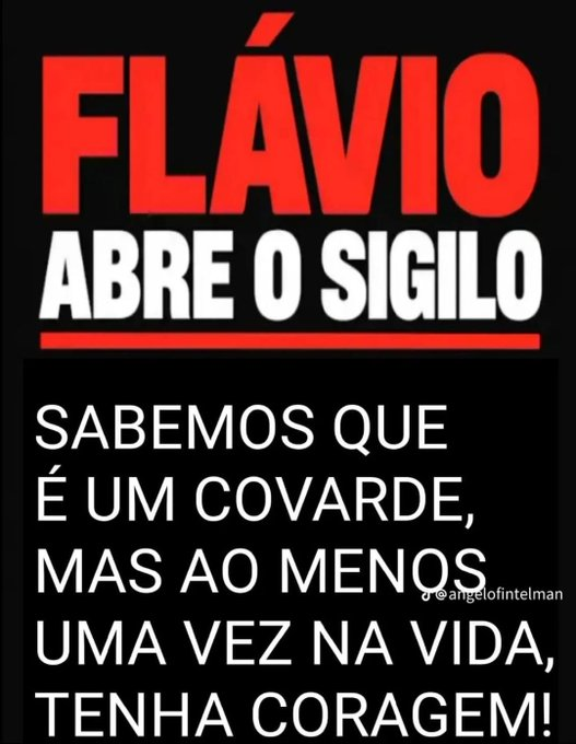 esquerdeando's tweet photo. ABRE O SIGILO FLAVIO! https://t.co/5wcrAz2NiU