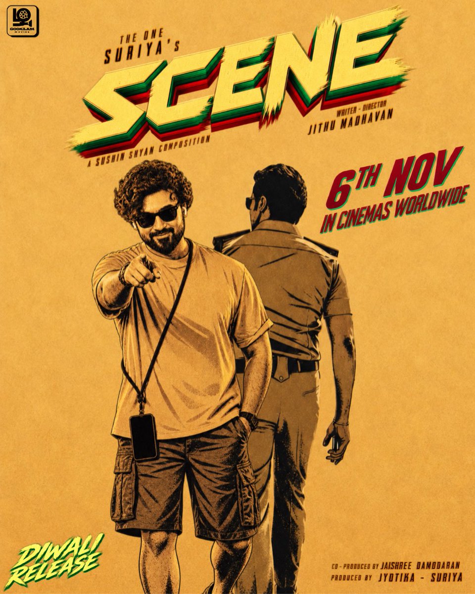 sharmaaaa__'s tweet photo. My minimalistic poster work for #Scene, featuring exclusive stills from @AnandaVikatan. 🍭

#Suriya | #SceneFromNov6 @ZhagaramOffl @Suriya_offl https://t.co/O7nHHEmdIL