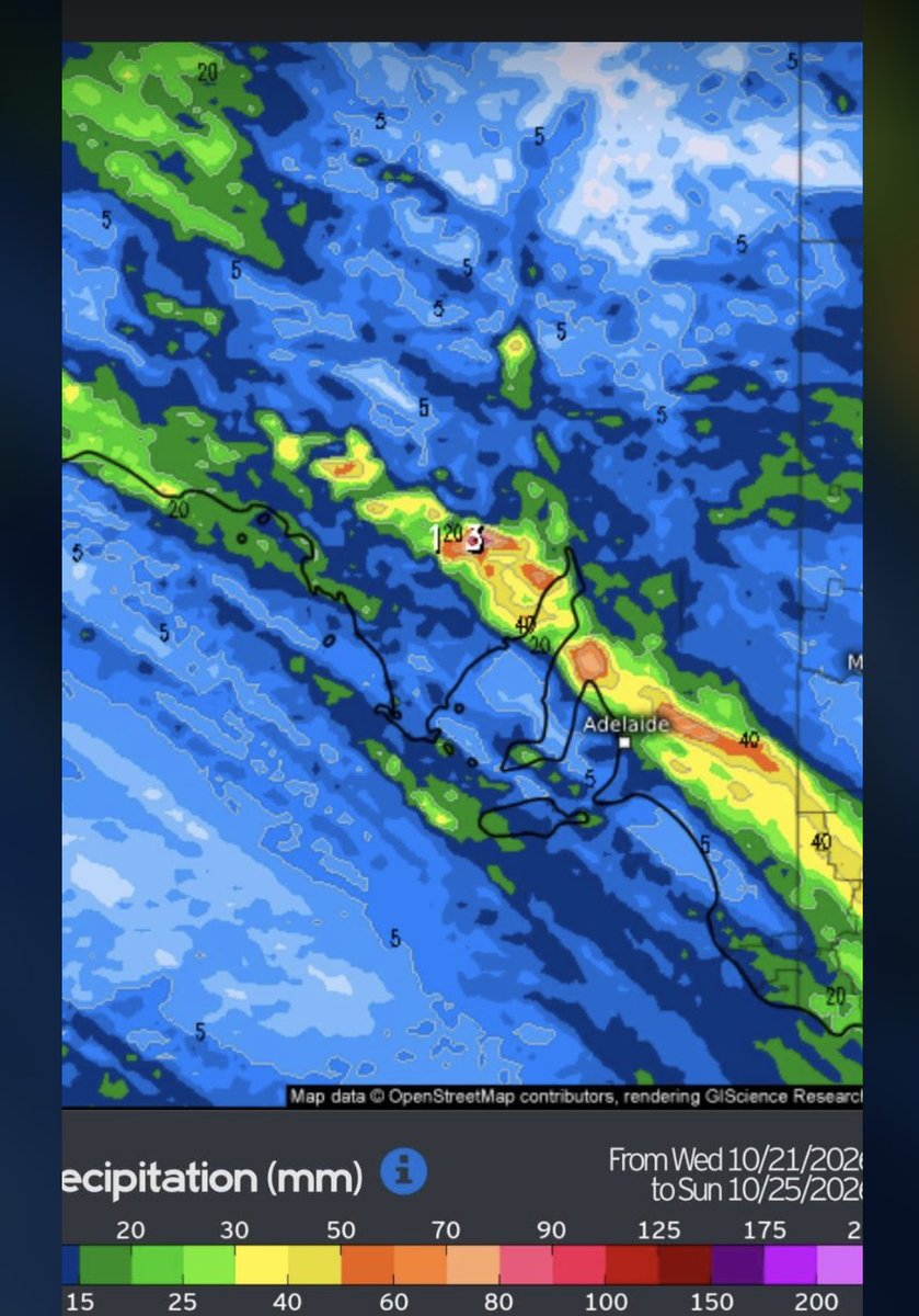 BlacketPeter's tweet photo. Holey smokes if you're in the slot. Comment from WM this morning. "Yep local heavy falls, these storms will be wet,before tending to rain. Will prob have to whip out another update for the event as it’s already increasing it’s thundery signature a bit ok leading edge" https://t.co/u5iIFU3fG9