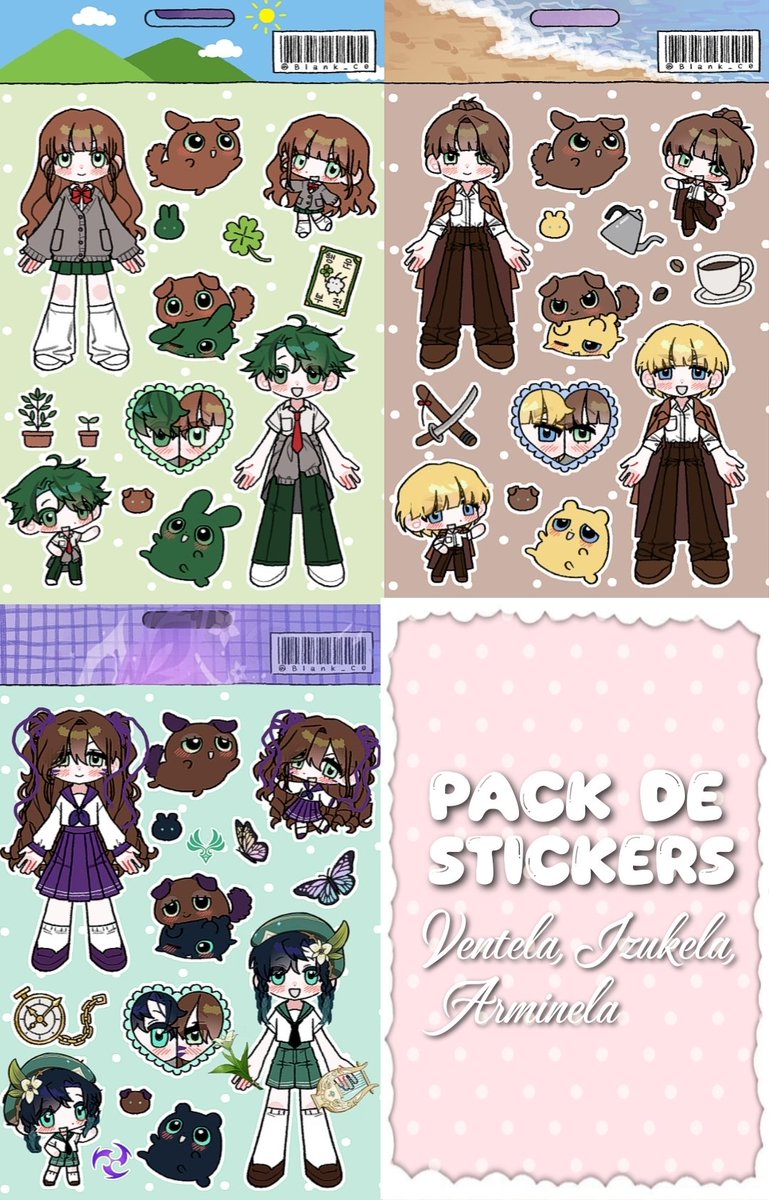 ela_aesthetic's tweet photo. ﹒﹒﹒— ˖𓍢ִ໋ᰔ
ⓘ OFERTA - Pagas por 1 y te llevas 3. Pack de stickers! #Ventela #Izukela #Arminela |  #yumetwt ૮Ꮚྀིᴗ͈ . ᴗ͈꒱১ ˚
──────˚˖𓍢ִ໋ᰔ──────────˚˖𓍢ִ໋ᰔ────── https://t.co/Ys6OlH0ICW
