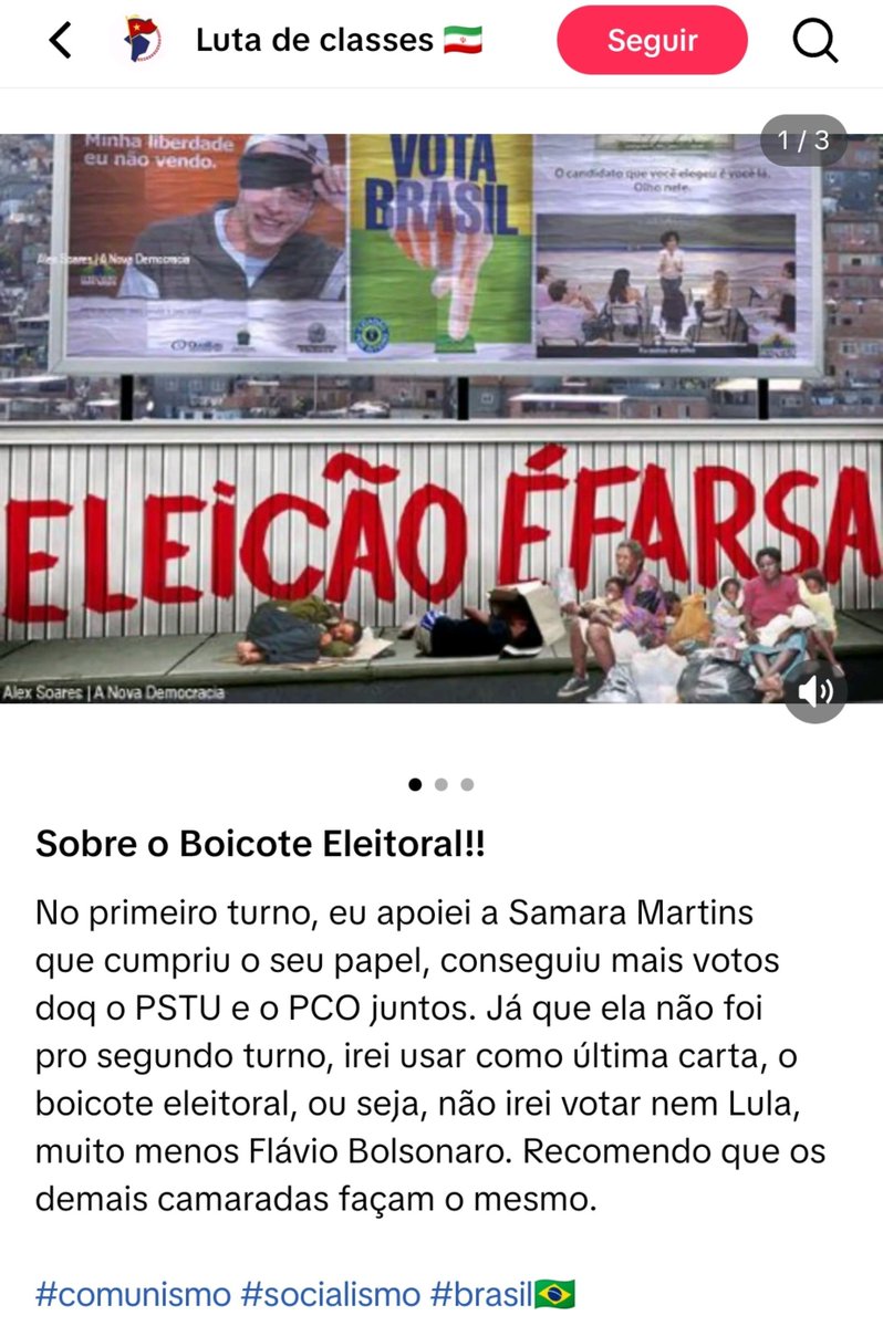 bipoloba's tweet photo. não é possível que eu tô vendo gente de esquerda defendendo NÃO VOTAR e ainda incentivando https://t.co/I9FIq5tFSy
