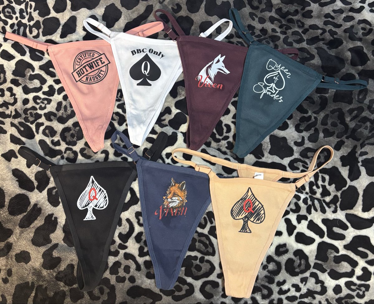 hotwifefashions's tweet photo. Coming Soon! Panties!
https://t.co/Db1XPnisNL
#hotwife #lifestyle #queenofspade #VixenStag #vixen https://t.co/oW5GcPkXi1