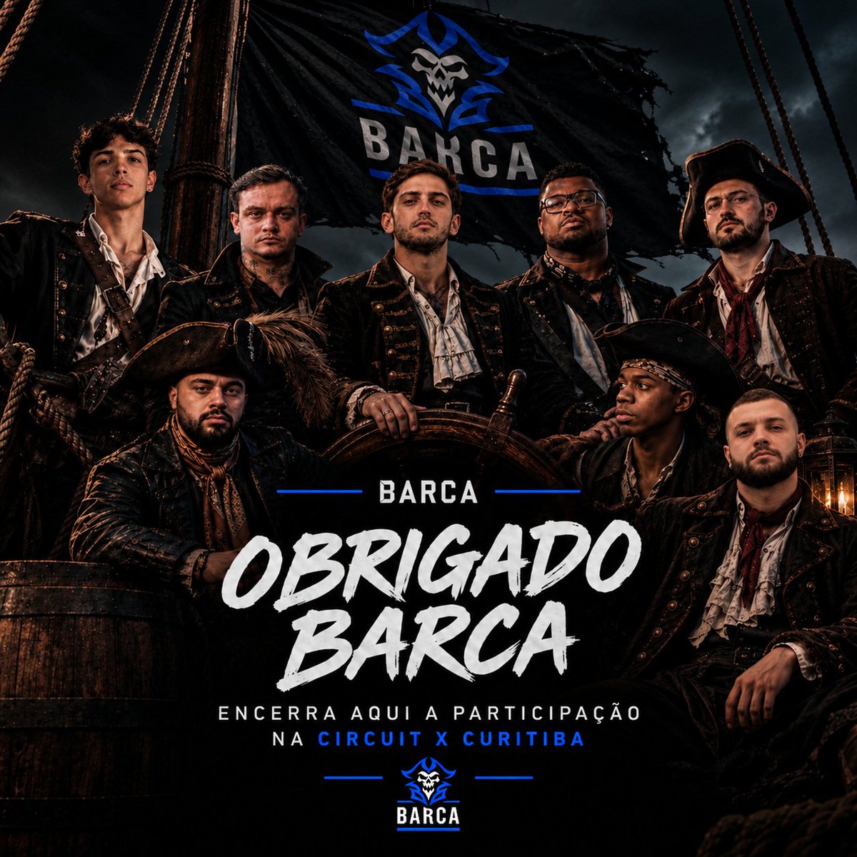 piratinhas_ofc's tweet photo. Infelizmente nossa @LyPcs2 está eliminada da circuit X Curitiba season 4. A torcida apoiou os piratas até o último round, o ano não acaba aqui vamos por mais 💙 temos total confiança nos nossos piratas 💙🏴‍☠️🫡 #goBARCA https://t.co/eDxtKL5cfW
