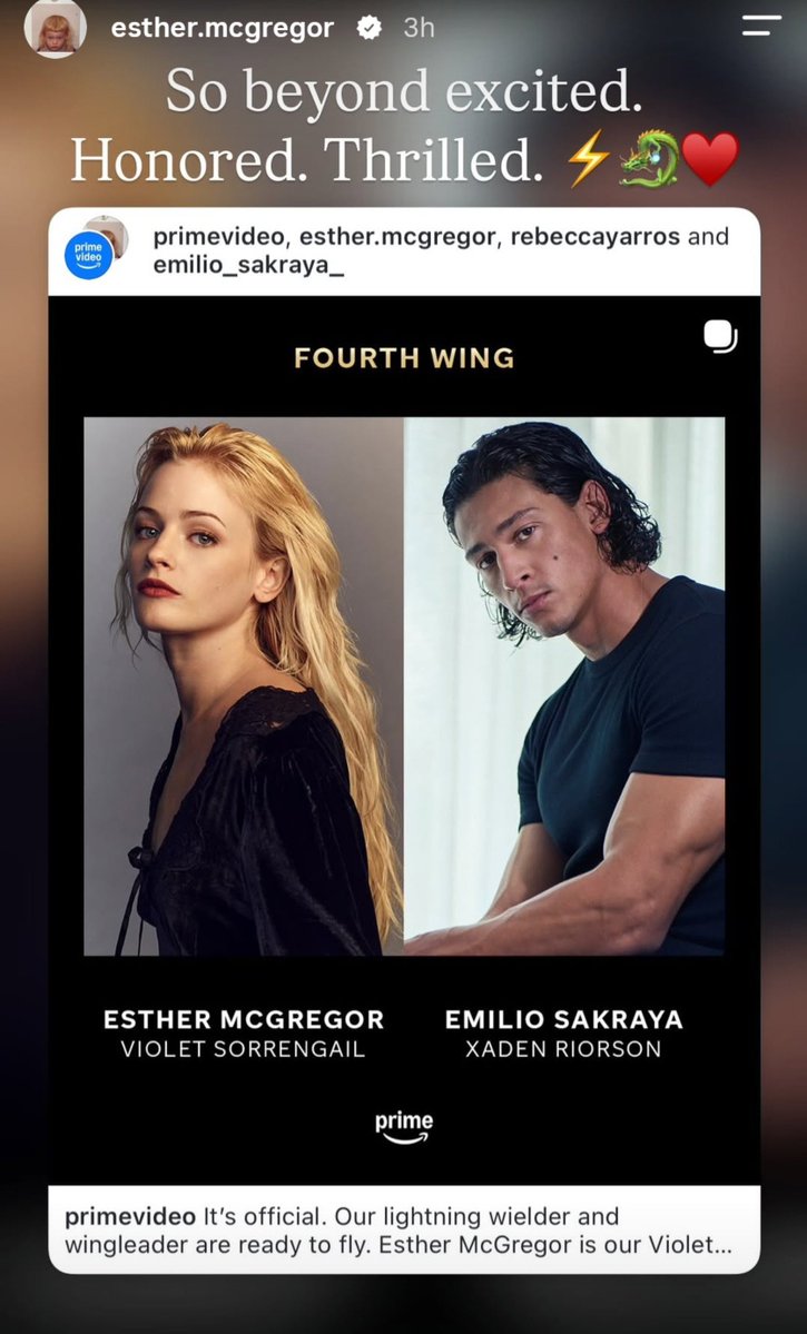 Talia55334743's tweet photo. Esther: I'm so honored. Thank you 😚

Emilio: Daddy's Home 🙂‍↔️

#FourthWing https://t.co/Ajnm5GfcGf