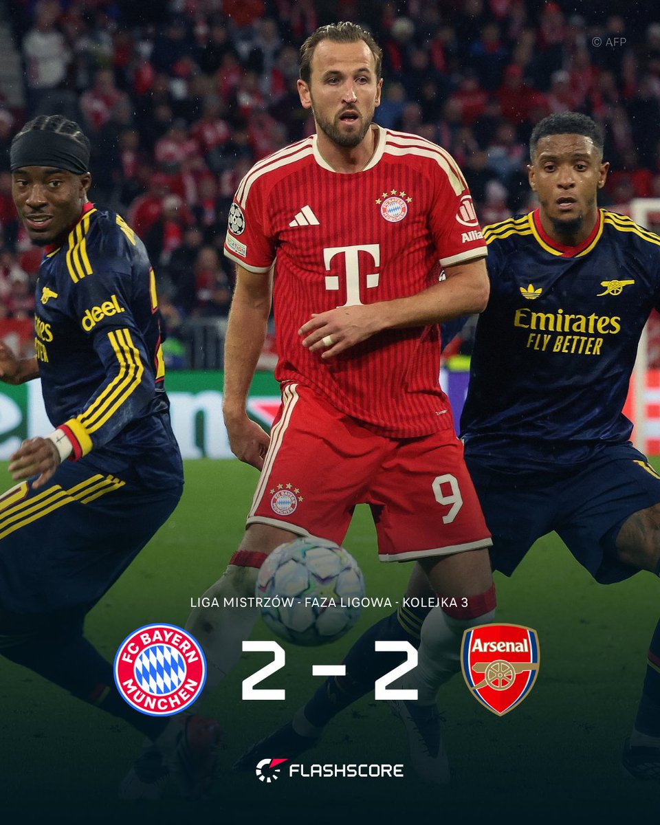 FlashscorePL's tweet photo. Podział punktów na 🏟️ Allianz Arena, w hicie ⚽ Ligi Mistrzów.

🔗 Więcej o meczu, gole: https://t.co/oyAWFR62N0

#ChampionsLeague
#UCL https://t.co/F7vuitShdH