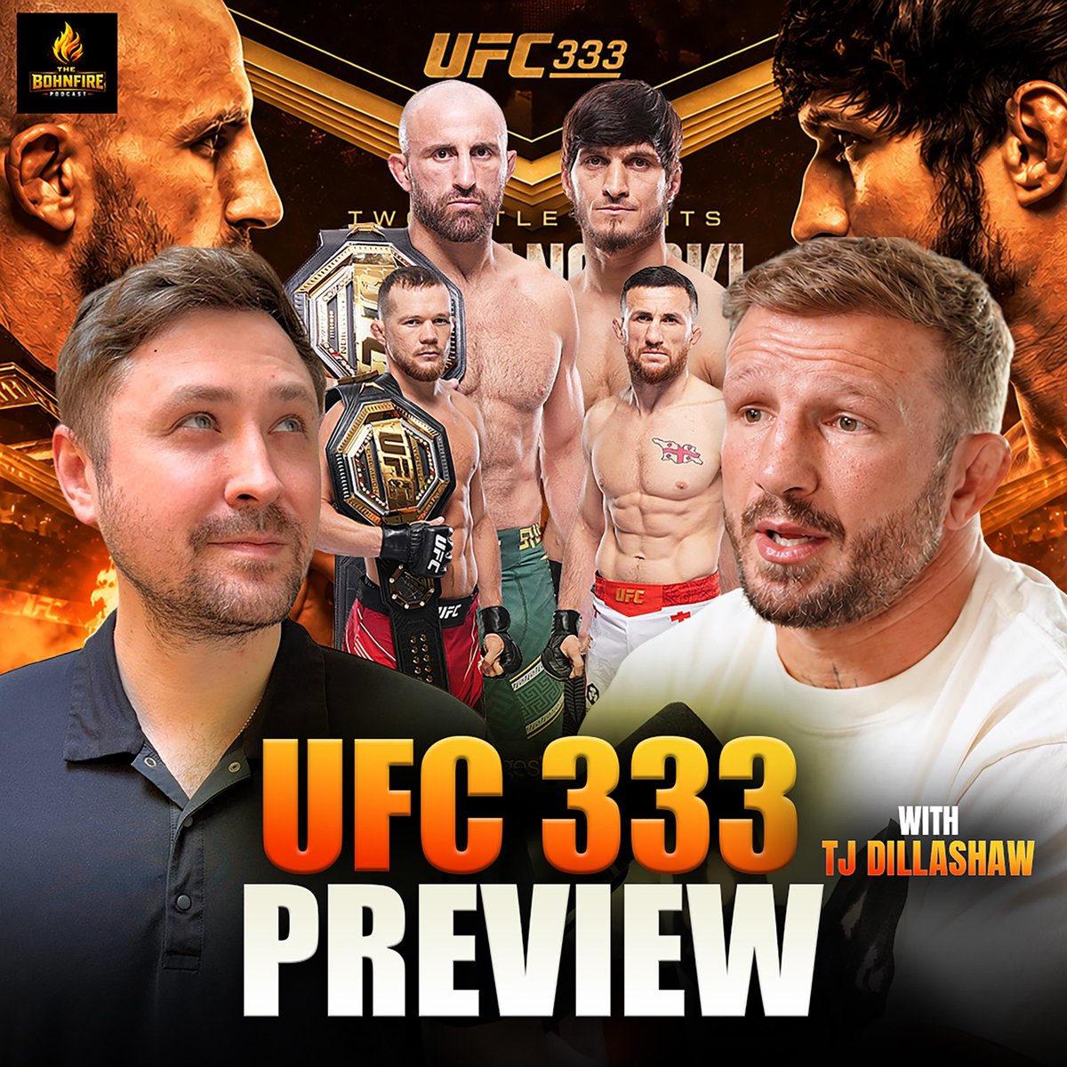 TheBohnfireMMA's tweet photo. The Bohnfire #UFC333 preview is LIVE! 🔥

▪️ @TJDillashaw joins on the 4-year anniversary of his final fight to predict Yan vs. Merab 3, Volk vs. Evloev and more.

WATCH ➡️ https://t.co/7nvieG91NO https://t.co/JAxRv5Zo89