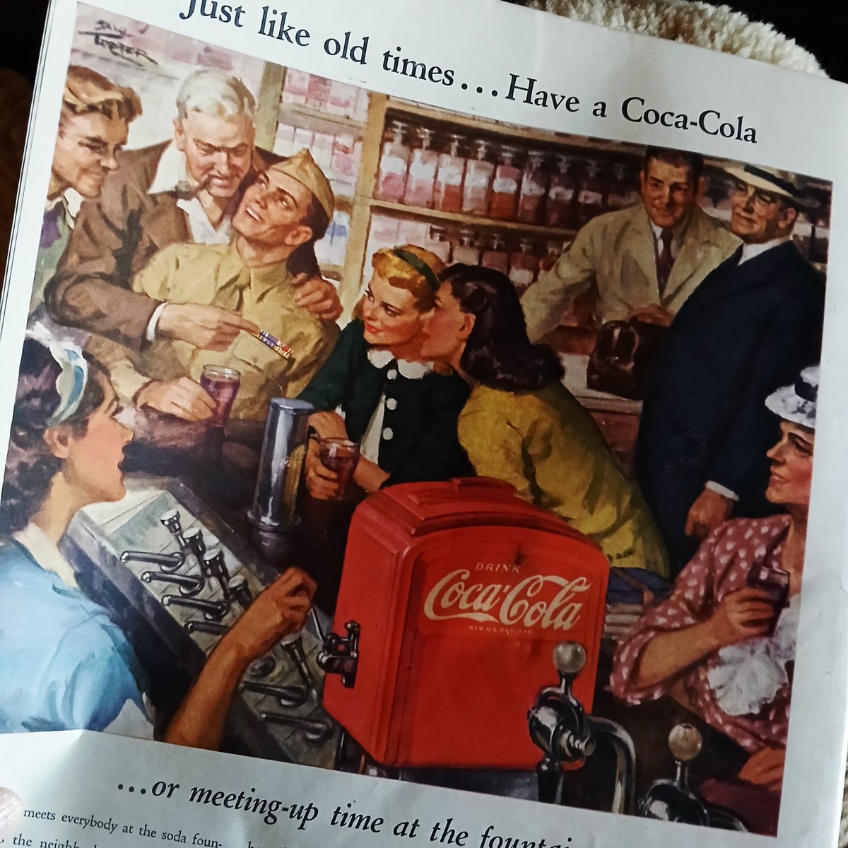 lisathegeekmom's tweet photo. The ads of #WWII era #LifeMagazine are a whole mood. ❤️🤍💙 https://t.co/sOeQzBVn67