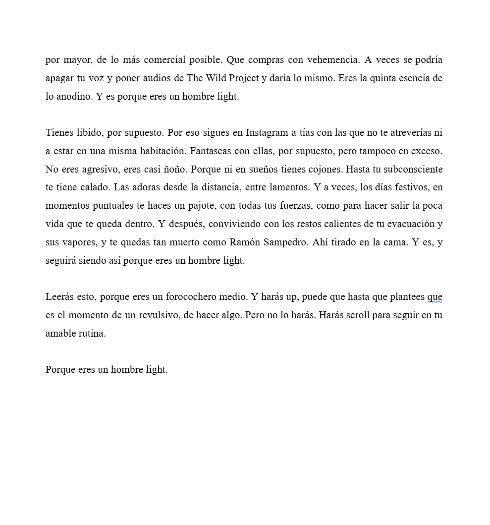 escrituracu's tweet photo. Y con esto chapo por hoy. 

Tú eres así, te lo digo yo. https://t.co/19mII2SeRZ