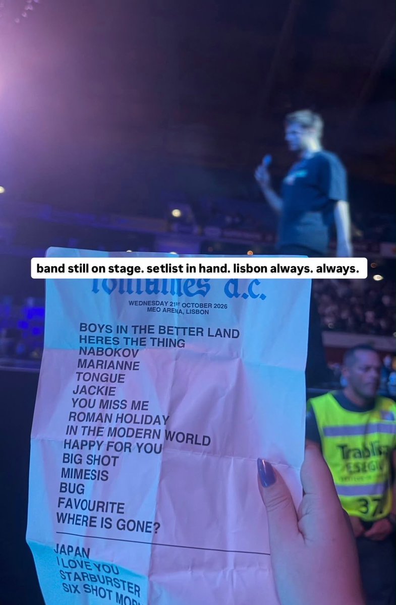 RAGNAROKNR0LL's tweet photo. setlist………. they didn’t play demolition…………… https://t.co/pisqitOouA