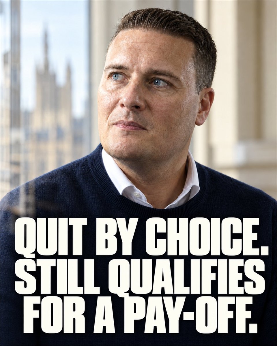 PolPulseUK's tweet photo. Wes Streeting resigned as Health Secretary on 14 May 2026.

Under the rules, a minister who resigns by choice still qualifies for severance pay: a quarter of the ministerial salary, £16,876 at the Cabinet rate.

MPs have asked three times what he received. The answer: wait for the Department of Health's accounts, due by 31 January 2028.

Where would you draw the line on paying ministers who choose to walk away?

#UKPolitics