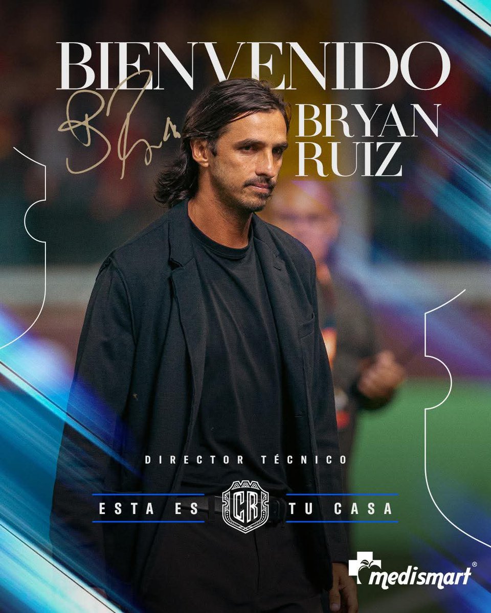 TendenciaCRnews's tweet photo. Ya es oficial: Bryan Ruiz es el técnico de la Selección de Costa Rica. La Fedefútbol confirmó este miércoles su contratación para el proceso rumbo al Mundial de 2030. Llega junto a Wílmer López y Christian Bolaños como asistentes.
#TendenciaCR #SeleCR #BryanRuiz https://t.co/4BxznNGDUj