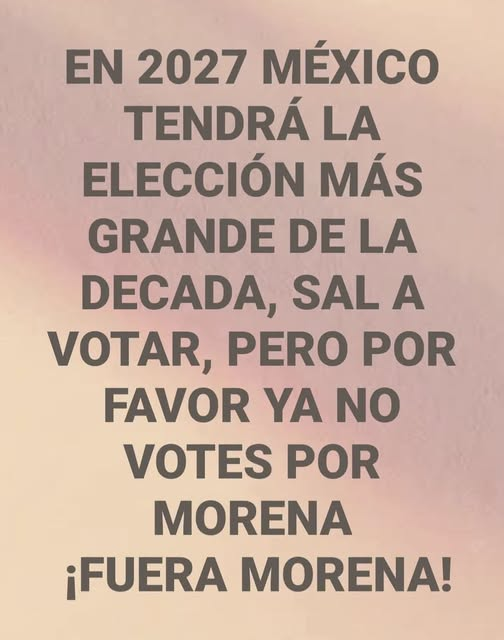 GARCIPAVON's tweet photo. #VotoMasivoContraMorena2027
#SalYVota2027
#VotoÚtil2027
#FueraMorena https://t.co/35PMIDRv8g