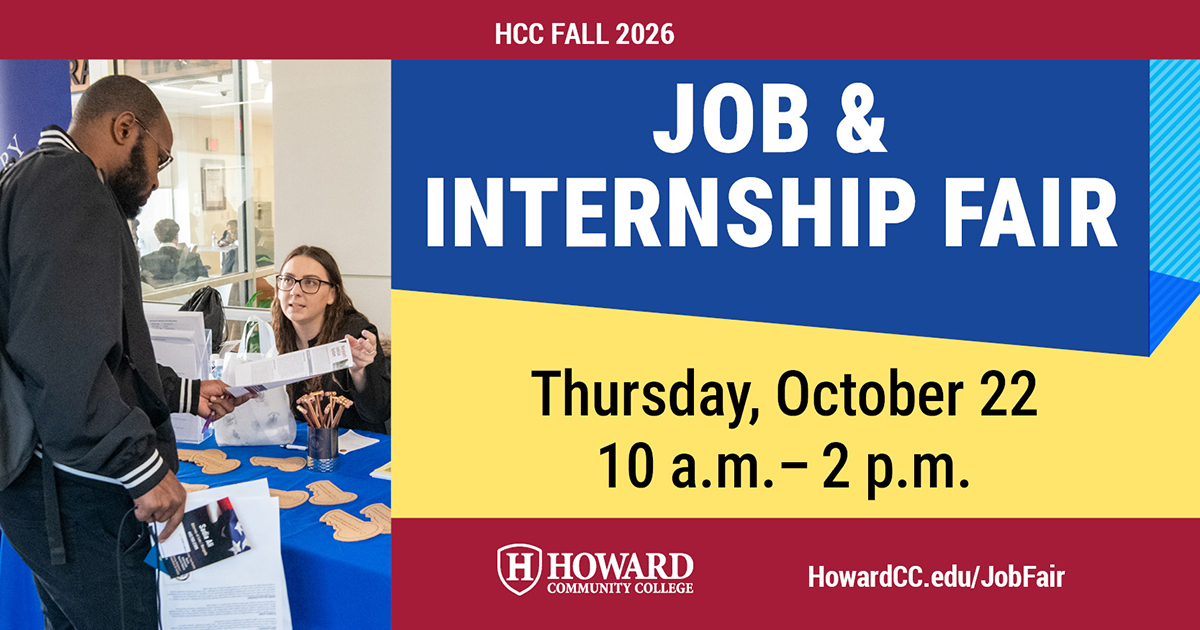 HowardCC's tweet photo. Happening Tomorrow: Connect with top employers! Dress professionally and bring copies of your resume to this event.

➡️ For more information and a list of participating employers, please visit: https://t.co/oIrYHjOv7q https://t.co/XdWBgGZPpr